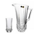Set 6 Pahare Apa Cristal Bohemia cu Carafa Soho