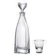 Set 6 Pahare Aperitiv cu Sticla Cristal Bohemia Flair