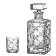 Set 6 Pahare Whisky cu Sticla Cristal Bohemia Heather