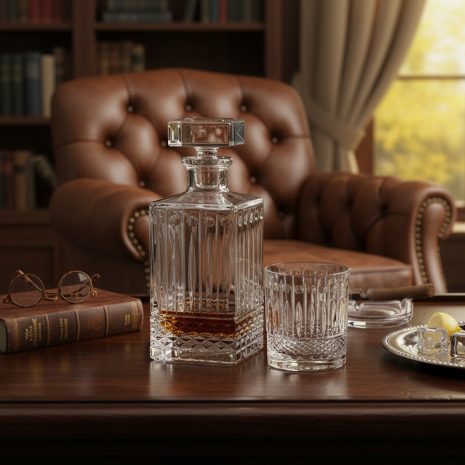 Set 6 Pahare Whisky cu Sticla Cristal Bohemia Windsor Set 6 Pahare Whisky cu Sticla Cristal Bohemia Windsor