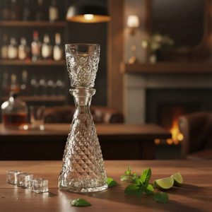 Sticla Aperitiv cu Pahar Cristal Bohemia Daphne