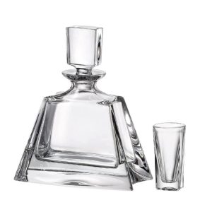 Set 6 Pahare Tuica cu Sticla Cristal Bohemia Kathrene