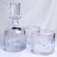 Set 2 Pahare Whisky cu Sticla din Cristal Bohemia