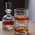 Set 2 Pahare Whisky cu Sticla din Cristal Bohemia Dover