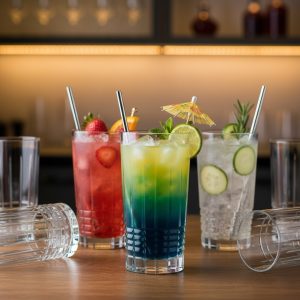 Set 6 Pahare Apa Bohemia Pinna 330 ml