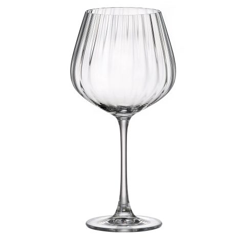 Set 6 Pahare Vin Rosu Bohemia Columba Optic 640 ml