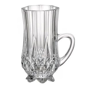 Set 6 Cani Ceai din Cristal Bohemia Diamond 100 ml