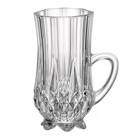 Set 6 Cani Ceai din Cristal Bohemia Diamond 100 ml