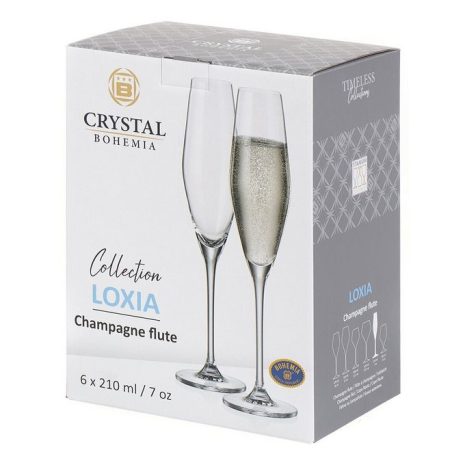 Pahare de Sampanie Bohemia Loxia 210 ml Pahare de Sampanie Bohemia Loxia 210 ml