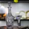 Set 6 Pahare Vin cu Sticla Cristal Bohemia Tulip