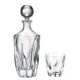 Set 6 Pahare Whisky cu Sticla Cristal Bohemia Barley
