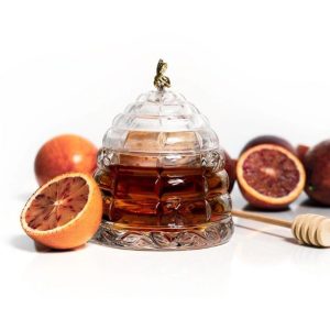 Recipient pentru Miere din Cristal Bohemia 12 cm Recipient pentru Miere din Cristal Bohemia 12 cm