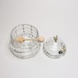 Recipient pentru Miere din Cristal Bohemia 12 cm
