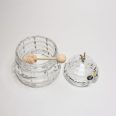 Recipient pentru Miere din Cristal Bohemia 12 cm