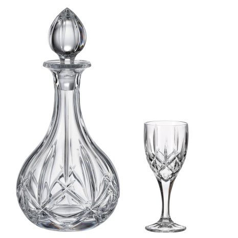 Set 6 Pahare Vin cu Sticla Cristal Bohemia Sheffield Set 6 Pahare Vin cu Sticla Cristal Bohemia Sheffield
