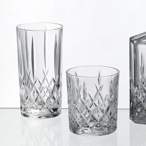 Set 12 Pahare Whisky Apa din Cristal Bohemia Brixton