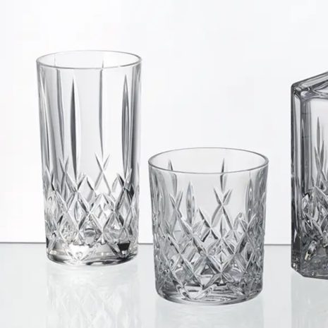 Set 12 Pahare Whisky Apa din Cristal Bohemia Brixton