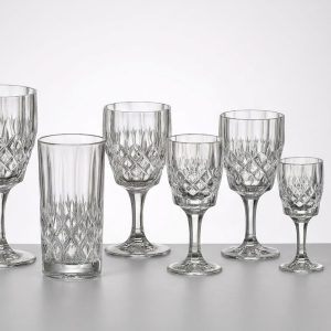 Set 18 Pahare din Cristal de Bohemia Angela