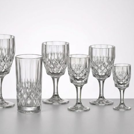 Set 18 Pahare din Cristal de Bohemia Angela