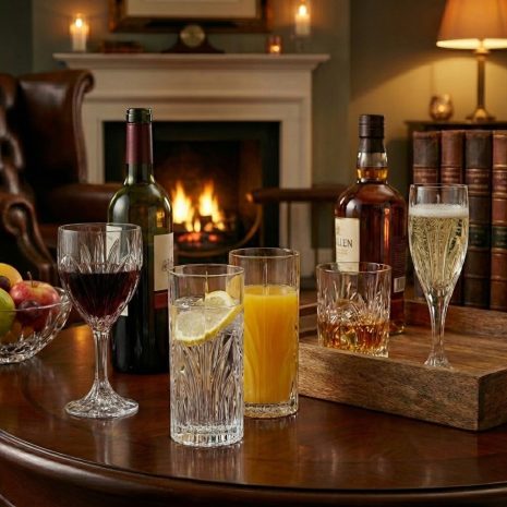 Set 24 de Pahare Cristal Bohemia Elise