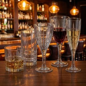 Set 30 Pahare Whisky Vin Apa Sampanie Cristal Bohemia Dover