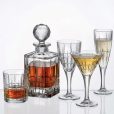 Set 42 Pahare Whisky Vin Apa Sampanie Shot Martini cu Sticla Cristal Bohemia Dover