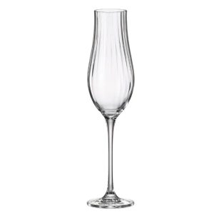 Set 6 Pahare Sampanie Bohemia Limosa Optic 300 ml