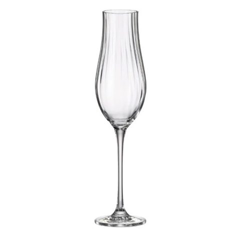 Set 6 Pahare Sampanie Bohemia Limosa Optic 300 ml