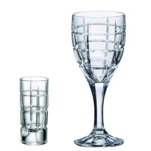 Set 12 Pahare Vin Shot Cristal Bohemia Timesquare