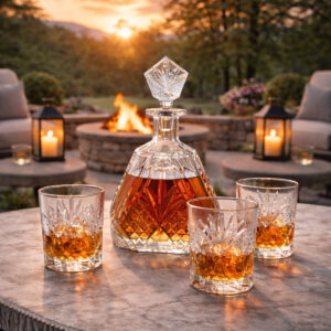 Set 6 Pahare cu Sticla Whisky Cristal Bohemia Alexandra