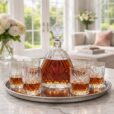 Set 6 Pahare cu Sticla Whisky Cristal Bohemia Elington