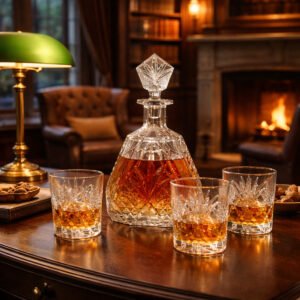 Set 6 Pahare cu Sticla Whisky Cristal Bohemia Gregory