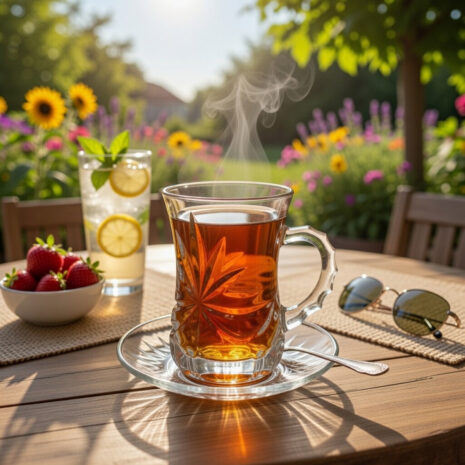 Set 6 Cani Ceai/Cafea Cristal Bohemia Armudu Ribbon 120 ml