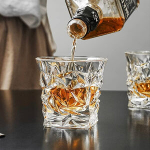 Set 6 Pahare Whisky Cristal Bohemia Glacier 350 ml