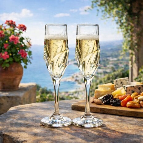 Set 6 Pahare Sampanie Bohemia Calypso 180 ml