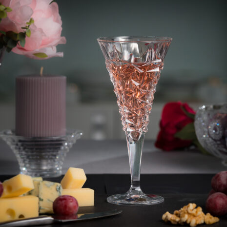 Set 6 Pahare Vin Cristal Bohemia Glacier 250 ml