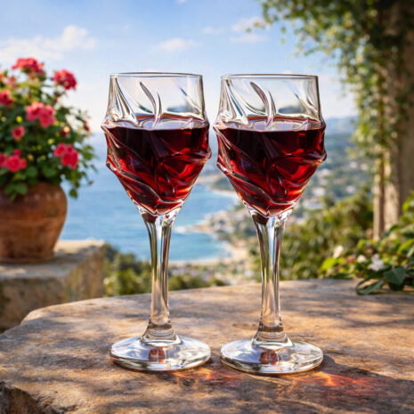 Set 6 Pahare Vin Rosu Bohemia Calypso 320 ml