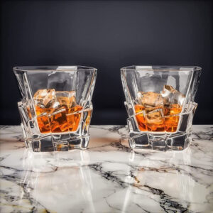 Set 6 Pahare Whisky din Cristal Bohemia Crack 310 ml