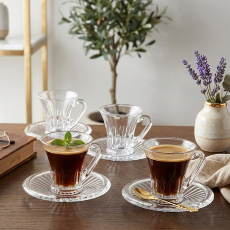 Set 6 Cesti cafea/ceai Cristal Bohemia Wellington 100 ml Set 6 Cesti cafea/ceai Cristal Bohemia Wellington 100 ml
