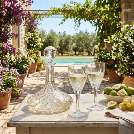 Set 6 Pahare Vin cu Decantor Cristal Bohemia Brixton
