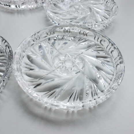 Set Suport Pahare din Cristal Bohemia de 9 cm Set Suport Pahare din Cristal Bohemia de 9 cm