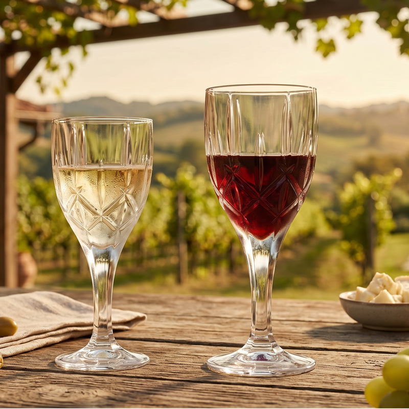 Pahare de vin din cristal Bohemia