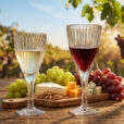 Set 12 Pahare Vin din Cristal Bohemia Skyline