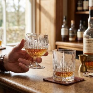 Set 12 Pahare Coniac si Whisky din Cristal Bohemia Vibes