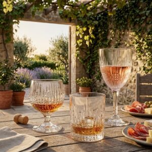 Set 18 Pahare Vin Whisky si Coniac Cristal Bohemia Vibes