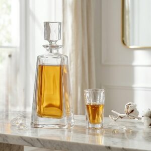 Set 6 Pahare Tuica Cristal Bohemia cu Sticla Kathrene
