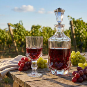 Set 6 Pahare Vin Rosu cu Sticla Cristal Bohemia Soho