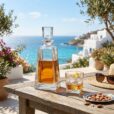Set 6 Pahare Whisky cu Sticla Cristal Bohemia Kathrene