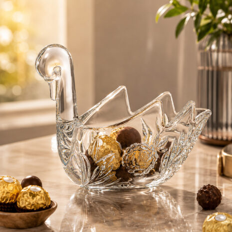 Bol decorativ Bohemia Lebada 18 cm