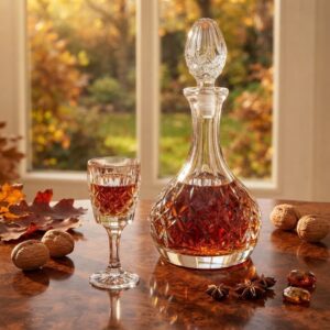 Set 6 Pahare Aperitiv cu Decantor Cristal Bohemia Angela
